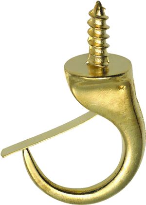 OOK 50361 Mug Hook, 1-1/4 in L, Brass