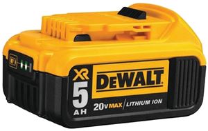 DEWALT DCB205 Battery Pack, 20 V Battery, 5 Ah