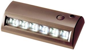 Light It 20032-307 Motion Activated Path Light, AA Battery, 6-Lamp, LED Lamp, 42 Lumens, 7000 K Color Temp, Plastic