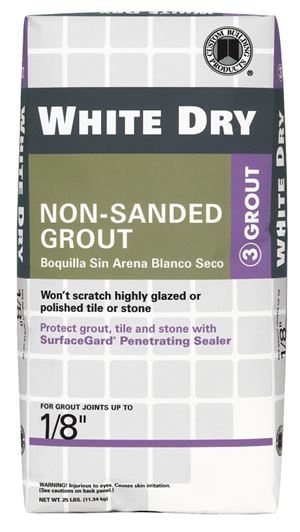 Custom WDG25 Non-Sanded Grout, White, 25 lb Bag
