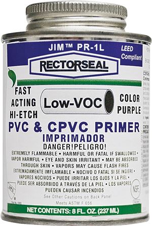 Rectorseal 55912 Hi-Etch Primer, Liquid, Purple, 0.5 pt