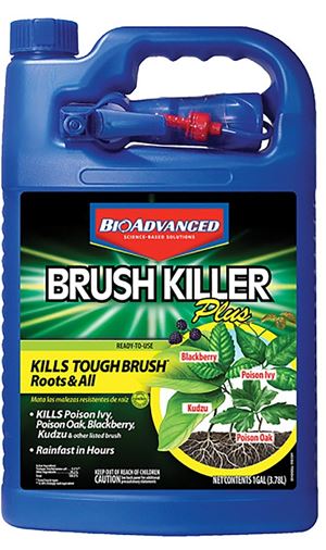 BioAdvanced 704655A Brush Killer, Liquid, Light Yellow, 1 gal Bottle