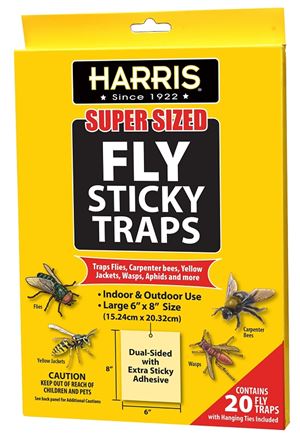 Harris Super Sized Series LFT-20 Fly Sticky Trap, Glue Trap