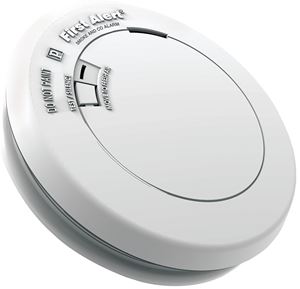 First Alert 1039772 Smoke and Fire Alarm, 9 V, Photoelectric Sensor, 10 ft Detection, 85 dB, Alarm: Audible, White