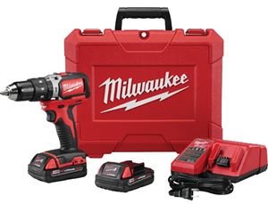 Milwaukee 2902-22 Hammer Drill Kit, Battery Included, 18 V, 4 Ah, 1/2 in Chuck