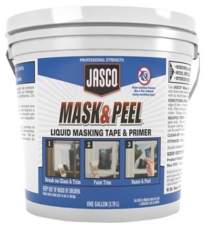 Jasco Mask and Peel GJMS00292 Liquid Masking Tape and Primer, White, Flat/Matte, 1 gal