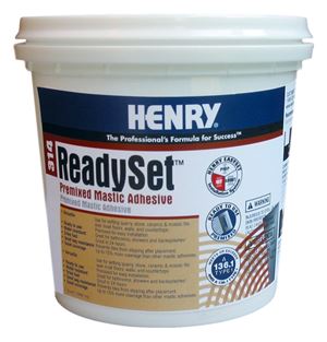 Henry 12255 Mastic Adhesive, Off-White, 1 qt, Container