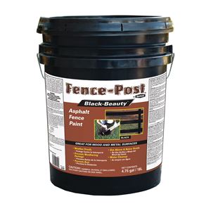 Gardner 9005-GA Fence Paint, Black, 5 gal Pail