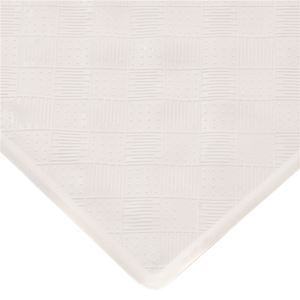 Kenney - White Pebble Soft Rubber Bath Mat