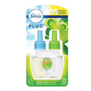 febreze PLUG 74903 Scented Air Freshener, 0.87 oz, Gain Original, 50 days-Day Freshness, Pack of 8