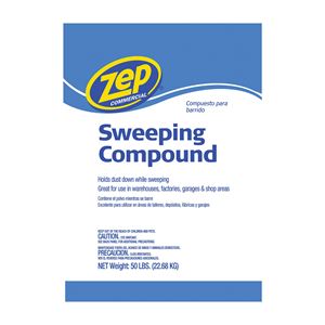 Zep HDSWEEP50 Floor Sweeping Compound, 50 lb, Size: 50 lbs