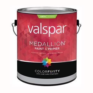 Valspar 027.0004108.007 Exterior House Paint, Satin, Pastel Base, 1 gal