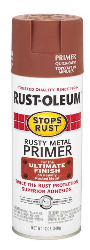 Rust-Oleum  Interior and Exterior  Rusty Metal Primer  12 oz. Brown