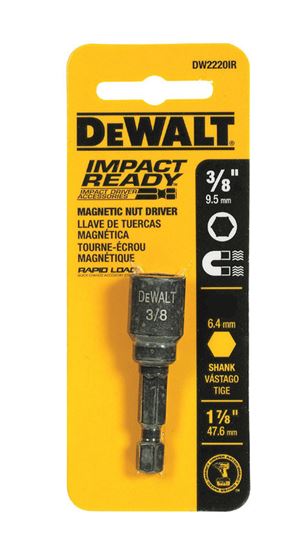 DeWalt Impact Ready Magnetic Tip 3/8 in. x 1-7/8 in. L x 1-7/8 in. L Nut Driver Magnetic