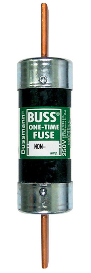 Bussmann One-Time Fuse 200 amps 250 volts 1.56 in. Dia. 1 pk For General Purpose