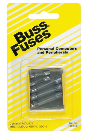 Bussmann  Glass Tube Fuse  Assorted amps 250 volts multi in. L 5 pk For Personal Computers and Perip