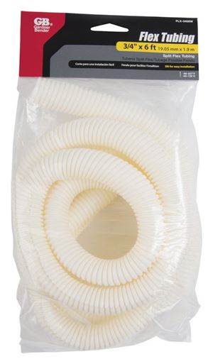 Garner Bender 3/4 in. Dia. x 6 ft. L White Polypropelene Flex Tubing