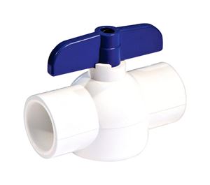 KBI  King Brothers  Ball Valve  1-1/4 in. Slip   x 1-1/4 in. Dia. Slip  PVC  Economy