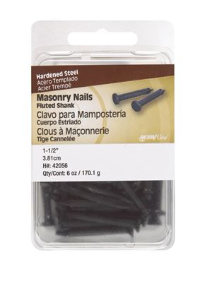 Hillman Flat 1-1/2 in. L Masonry Nail Fluted Steel 6 oz.