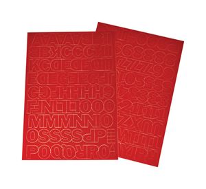 Hy-Ko Self-Adhesive Red 1 in. Vinyl Letters and Numbers 0-9 and A-Z