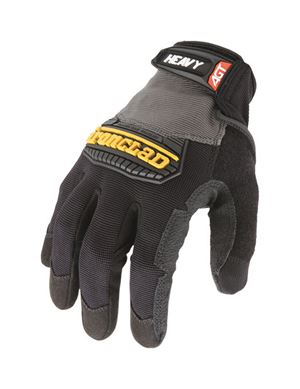 Ironclad Black/Gray Men's Large Synthetic Leather Heavy Duty Gloves