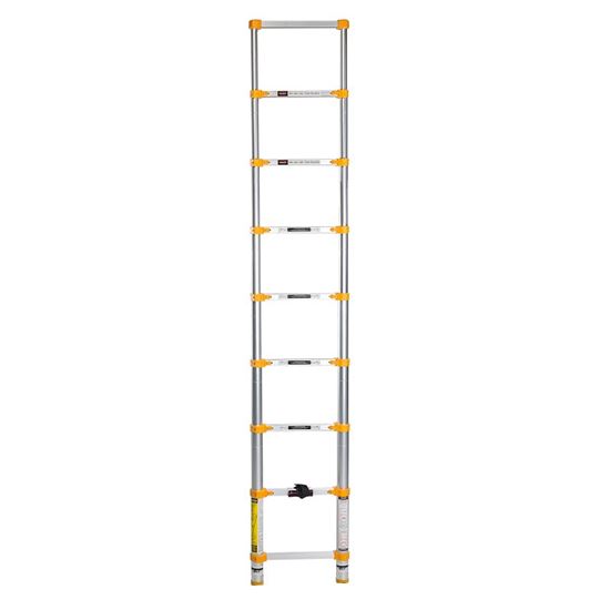 Xtend+Climb Home Series 750P Telescoping Ladder, 12-1/2 ft Max Reach H, 9-Step, 250 lb, 1-1/2 in D Step, Aluminum - VORG8731283