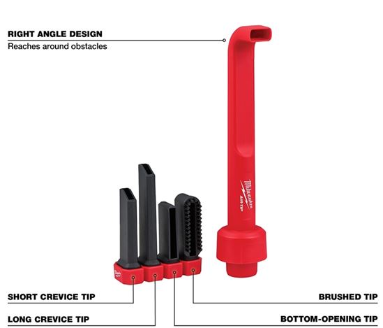 Milwaukee AIR-TIP Series 49-90-2026 4-in-1 Right Angle Cleaning Tool, 5-Piece - VORG2102044