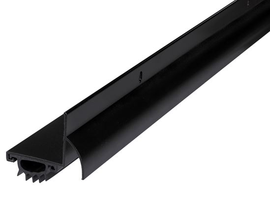 M-D 11824 Under Door Seal, 2-1/4 in W, 1-3/8 in Thick, 36 in L, Aluminum, Matte Black - VORG1489111