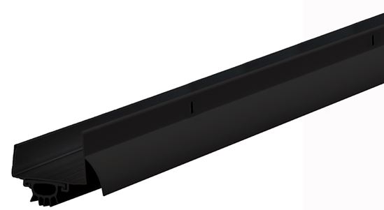 M-D 11823 Under Door Seal, 2-1/4 in W, 1-3/8 in Thick, 36 in L, Aluminum, Matte Black - VORG1489103