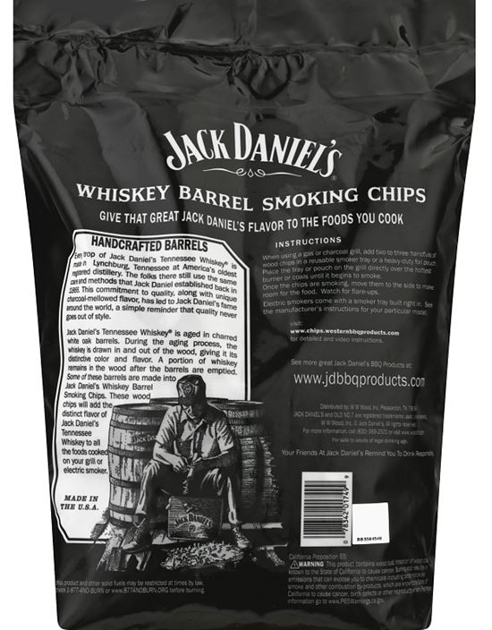 Jack Daniel's 1749 Smoking Chips, Wood, 180 cu-in Bag, Pack of 6 - VORG0359992