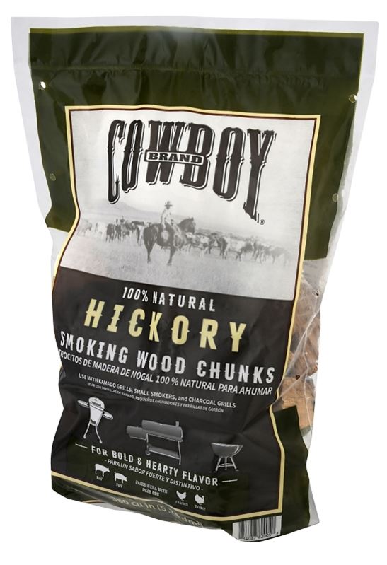 Cowboy 52130 Smoking Chunk, Hickory, Wood, 350 cu-in, Pack of 6 - VORG0360016