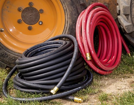 Swan SGC58100 Garden Hose, 100 ft L, Rubber, Black - VORG8509481