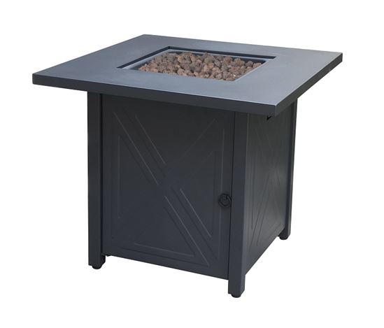 Seasonal Trends 52072 Fire Pit, 28 in OAW, 28 in OAD, 24 in OAH, Square, Propane, Pulse Ignition - VORG8489825