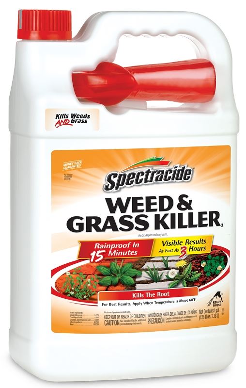 Spectracide HG-96017 Weed and Grass Killer, Liquid, Amber, 1 gal Can - VORG9821182