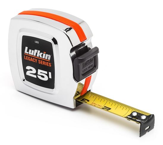 Crescent Lufkin Legacy Series L925 Tape Measure, 25 ft L Blade, 1 in W Blade - VORG7399553