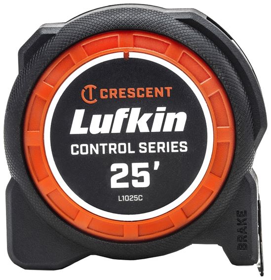 Crescent Lufkin Command Control Series L1025C Tape Measure, 25 ft L Blade, 1-3/16 in W Blade, Steel Blade - VORG7399538