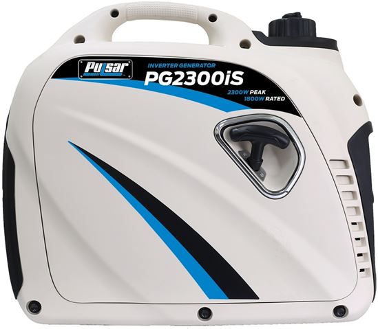 Pulsar PG2300IS Inverter Generator, 15 A, 12/120 V, 2300 W Output, Gasoline, 1.18 gal Tank, 8 hr Run Time, Recoil Start - VORG5285986