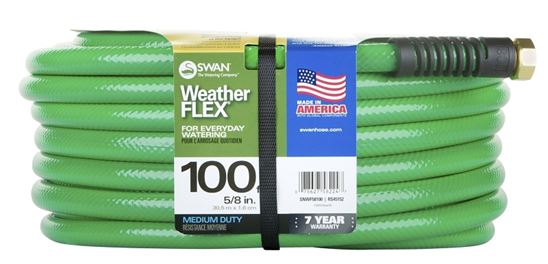 Swan SNWF58100 Garden Hose, 100 ft L, Vinyl, Green - VORG3121712