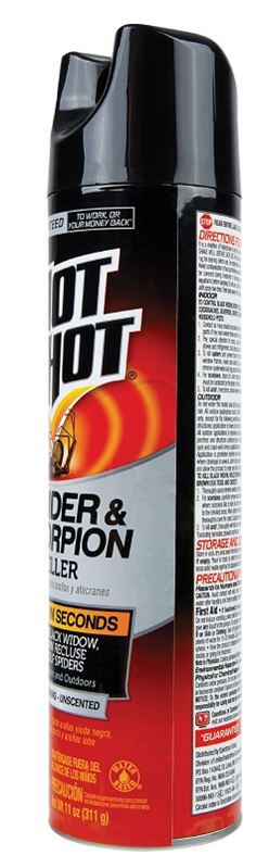 Hot Shot HG-64490 Spider and Scorpion Killer, Liquid, Spray Application, 11 oz, Can - VORG6637433