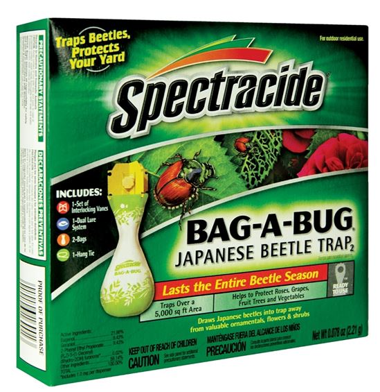 Spectracide 56901 Japanese Beetle Trap, Solid, Floral, Yellow - VORG6541577
