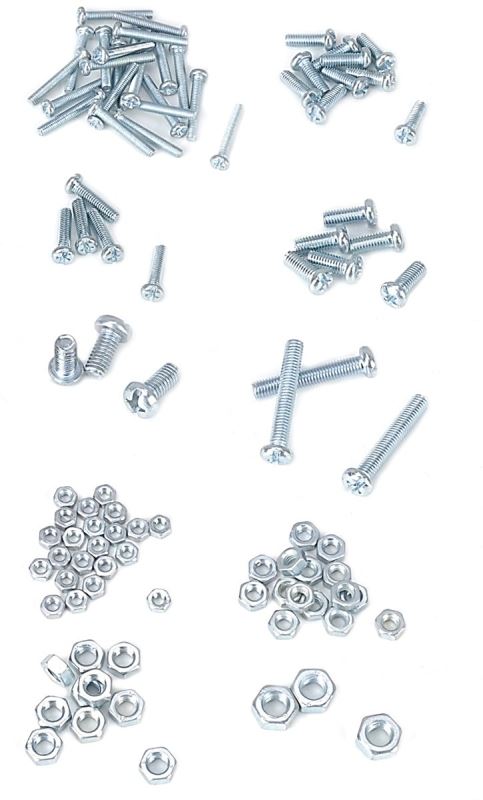 ProSource JL821033L Bolt and Nut Set, Zinc Plated, 100-Piece