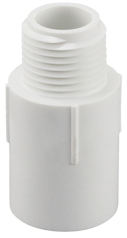 IPEX 435591 Riser Extender, 1/2 x 1/2 in, MPT x FPT, PVC, White, SCH 40 Schedule, 600 psi Pressure