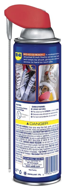 WD-40 EZ-REACH 490194 Lubricant, 14.4 oz, Aerosol Can, Liquid - VORG5172697