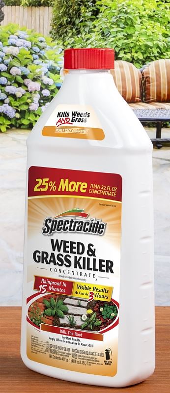 Spectracide HG-56009 Weed and Grass Killer, Liquid, Amber, 40 fl-oz Bottle - VORG4374005