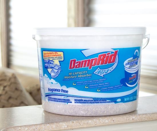 DampRid FG50FFESB Moisture Absorber, 2 lb, Bucket, Pellet, Odorless, Pack of 2 - VORG3665031