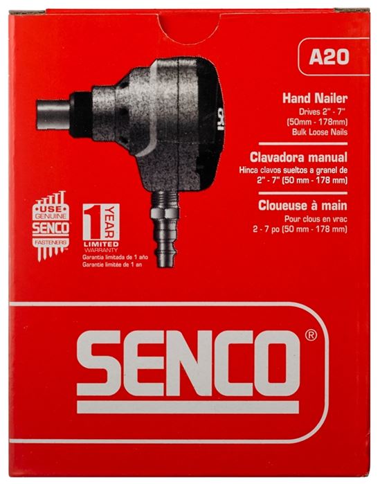 Senco PC0781 Hand Nailer, 1 Magazine, 2 to 3-1/2 in L Fastener, 3 scfm Air - VORG3180494