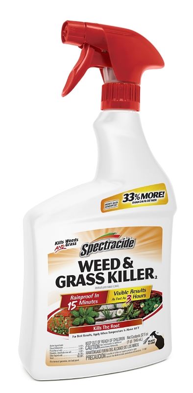 Spectracide HG-96428 Weed and Grass Killer, Liquid, Amber, 32 oz Bottle - VORG2064285