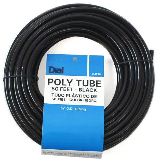 Dial 4296 Cooler Tubing, Polyethylene, Black, For: Evaporative Cooler Purge Systems - VORG1168970