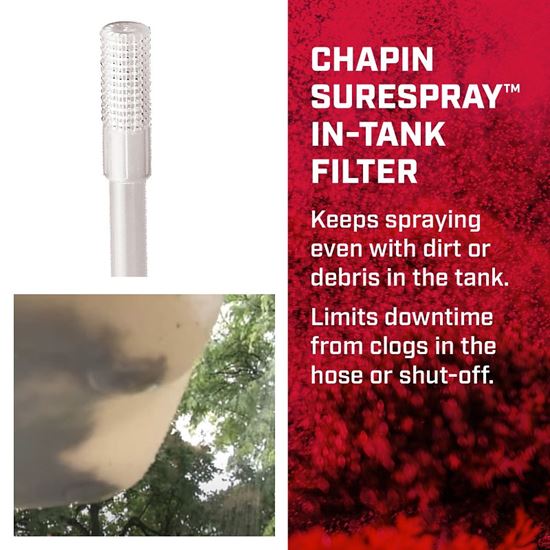 Chapin 20000 Handheld Sprayer, 1 gal Tank, Poly Tank, 34 in L Hose, White - VORG0614107