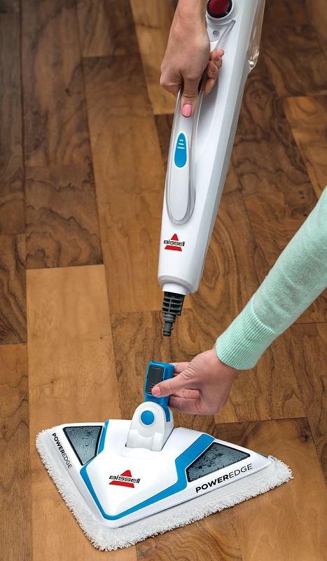 Bissell PowerEdge 20781 2-in-1 Steam Mop, 1500 W, 10 oz Tank, Basanova Blue/White - VORG0634758